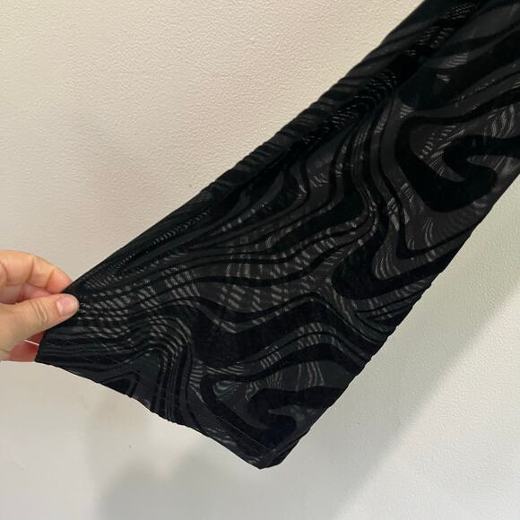 FashionNova Caught Up Black Mesh Long Sleeve Mini Dress Whimsigoth Plus 3X - Picture 7 of 8